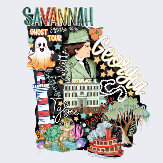 Savannah, Georgia Tour DTF Print