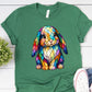Stained Glass Bunny DTF Transfer