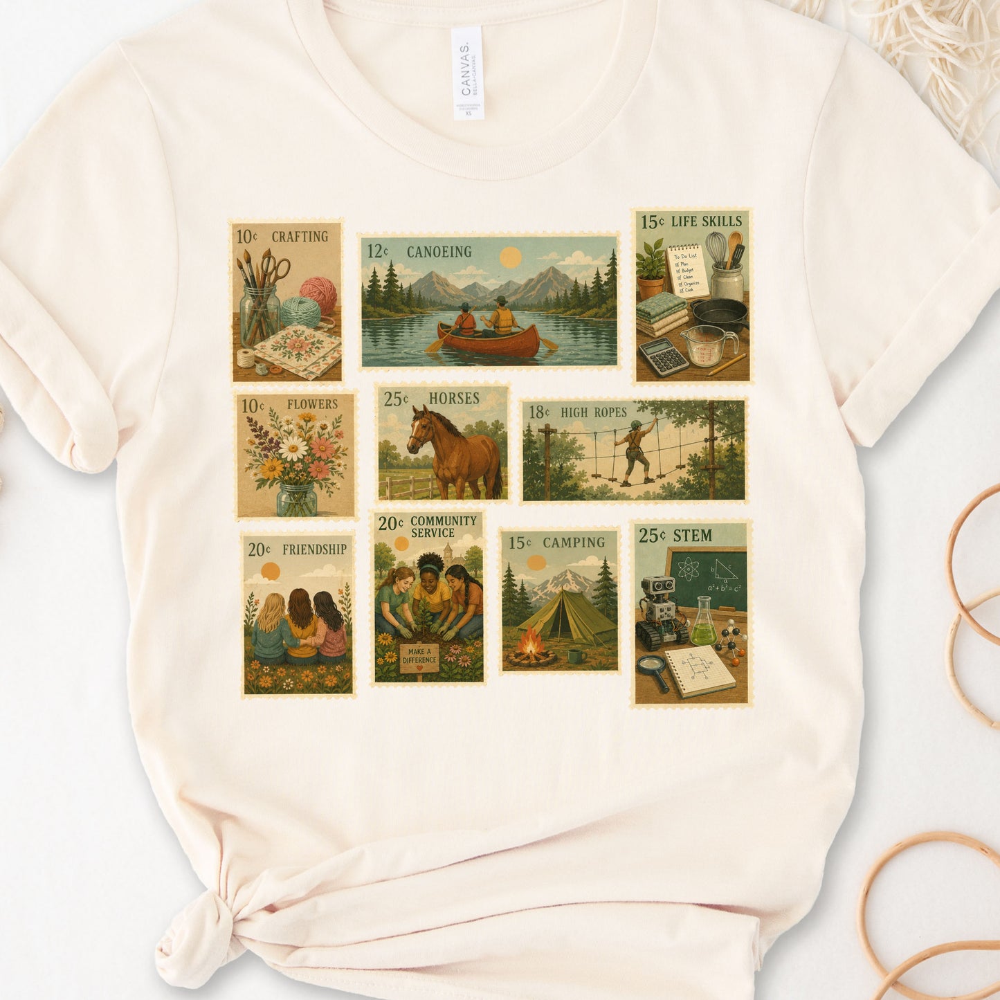 Postage Stamp Activities DTF Print