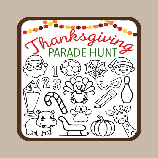 Thanksgiving Parade Scavenger Hunt Patch