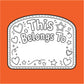 Name Label Patch