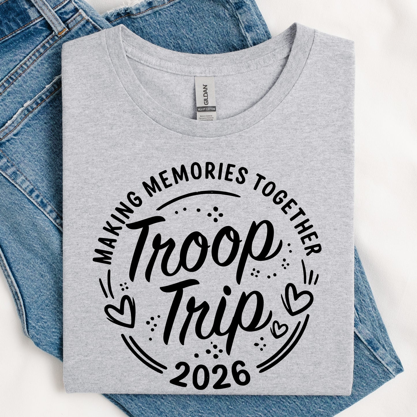 Customizable Troop Trip DTF Print