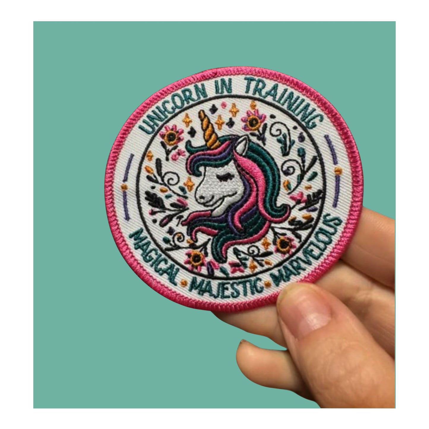 Unicorn In Training Fun Patch