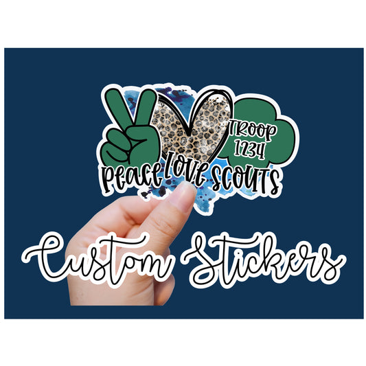 Custom Scout Stickers (MINIMUM ORDER IS 10 STICKERS)