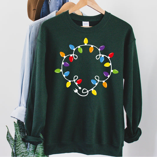 Christmas Lights Trefoil Sweatshirt