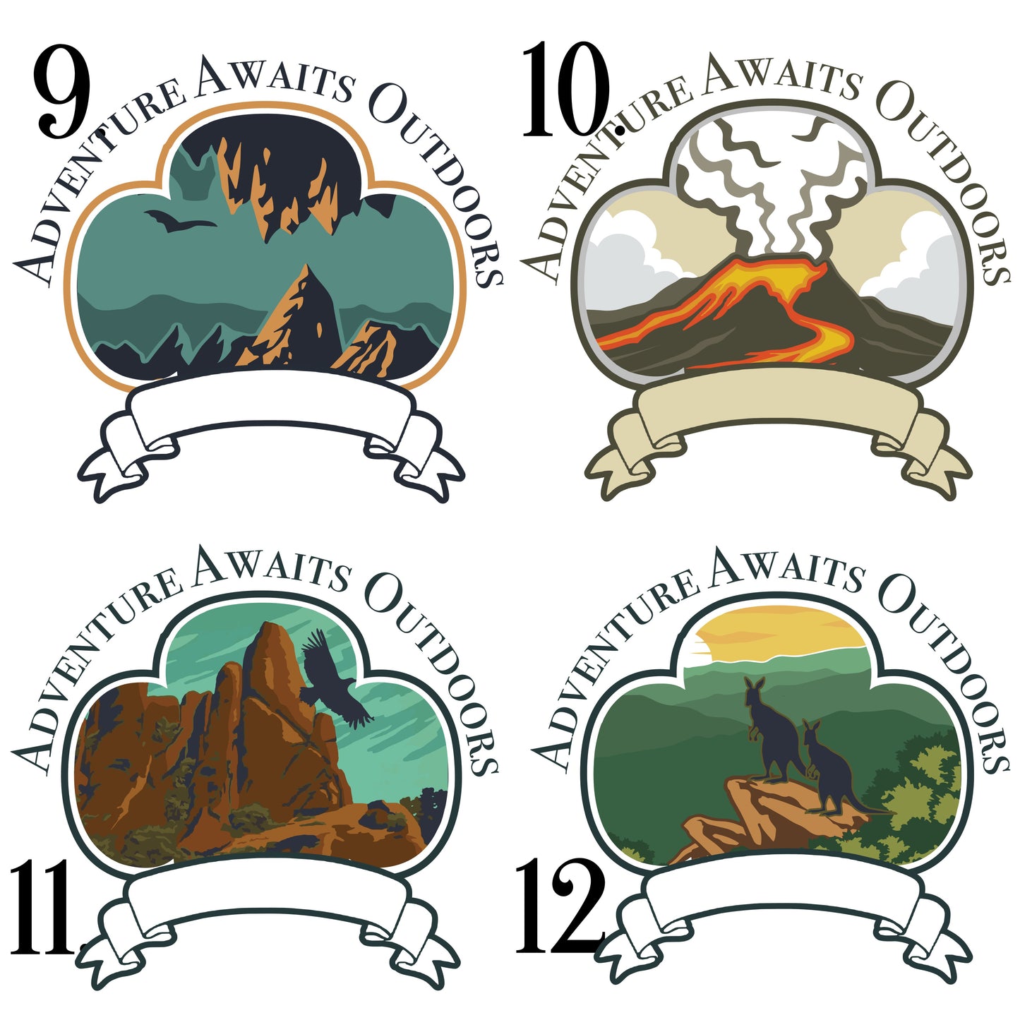 National Park Inspired Full Designs DTF Transfer