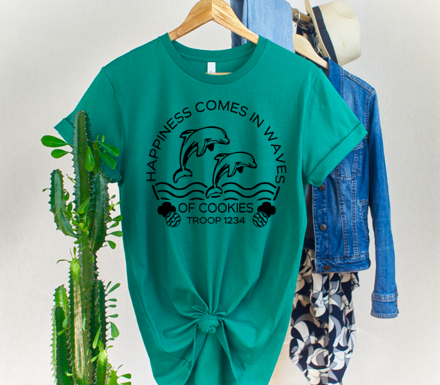 Happiness Comes In Waves Troop Shirt / Cookie Season Shirt