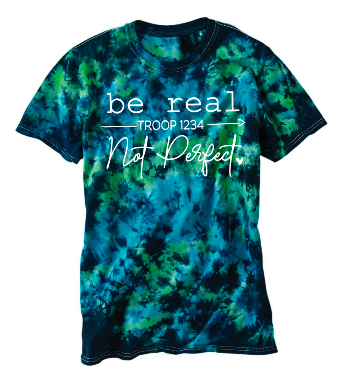 Be Real Not Perfect Screen Print Transfer (NO TROOP NUMBER)