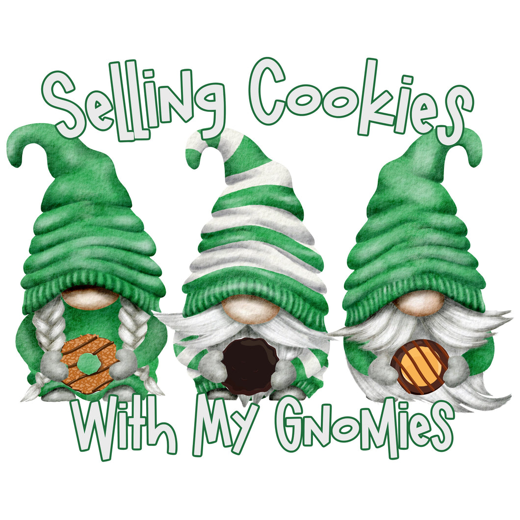 Selling Cookies With My Gnomies DTF Transfer