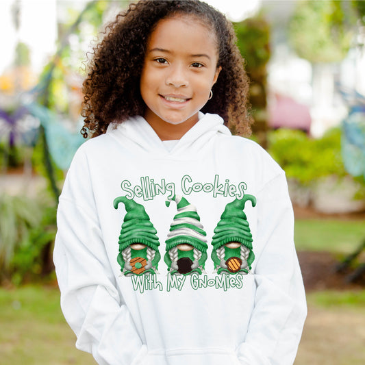 Selling Cookies With My Gnomies Hooded Sweatshirt