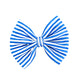 Hair Bow - Blue Stripes