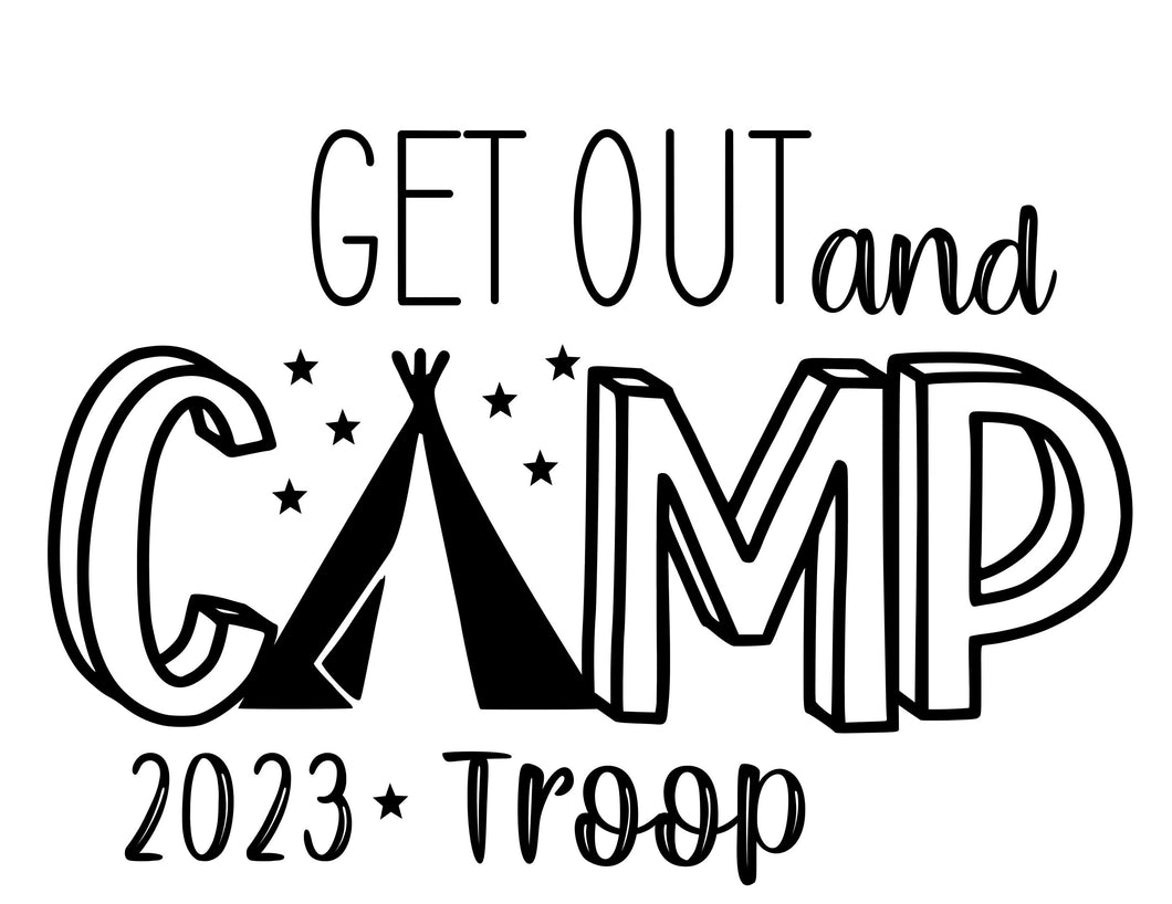 Get Out And Camp DTF Transfer