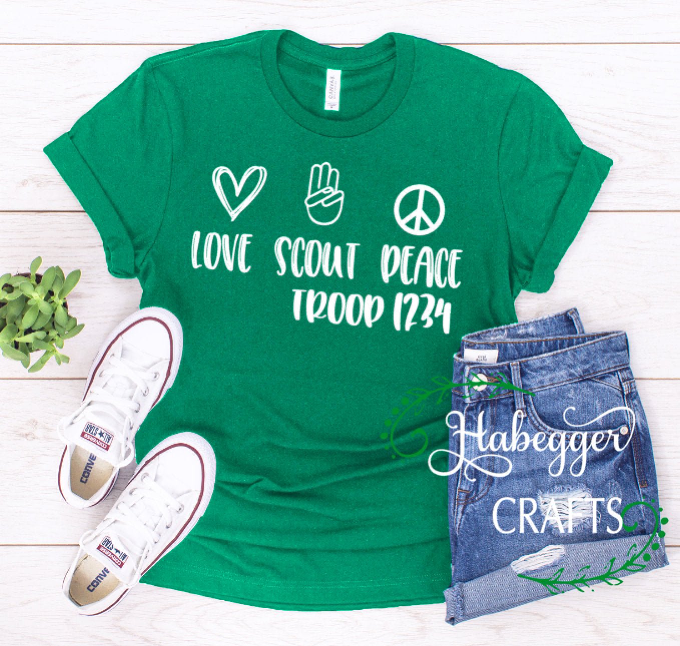 Love Scouts Peace Shirt - GIRL/PARENT VERSION