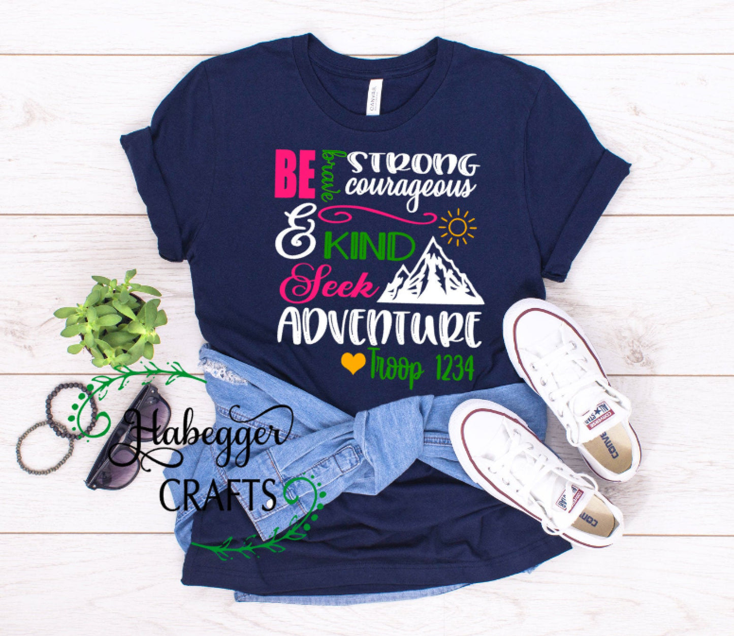 Be Brave Be Strong Troop Shirt (Version 3)