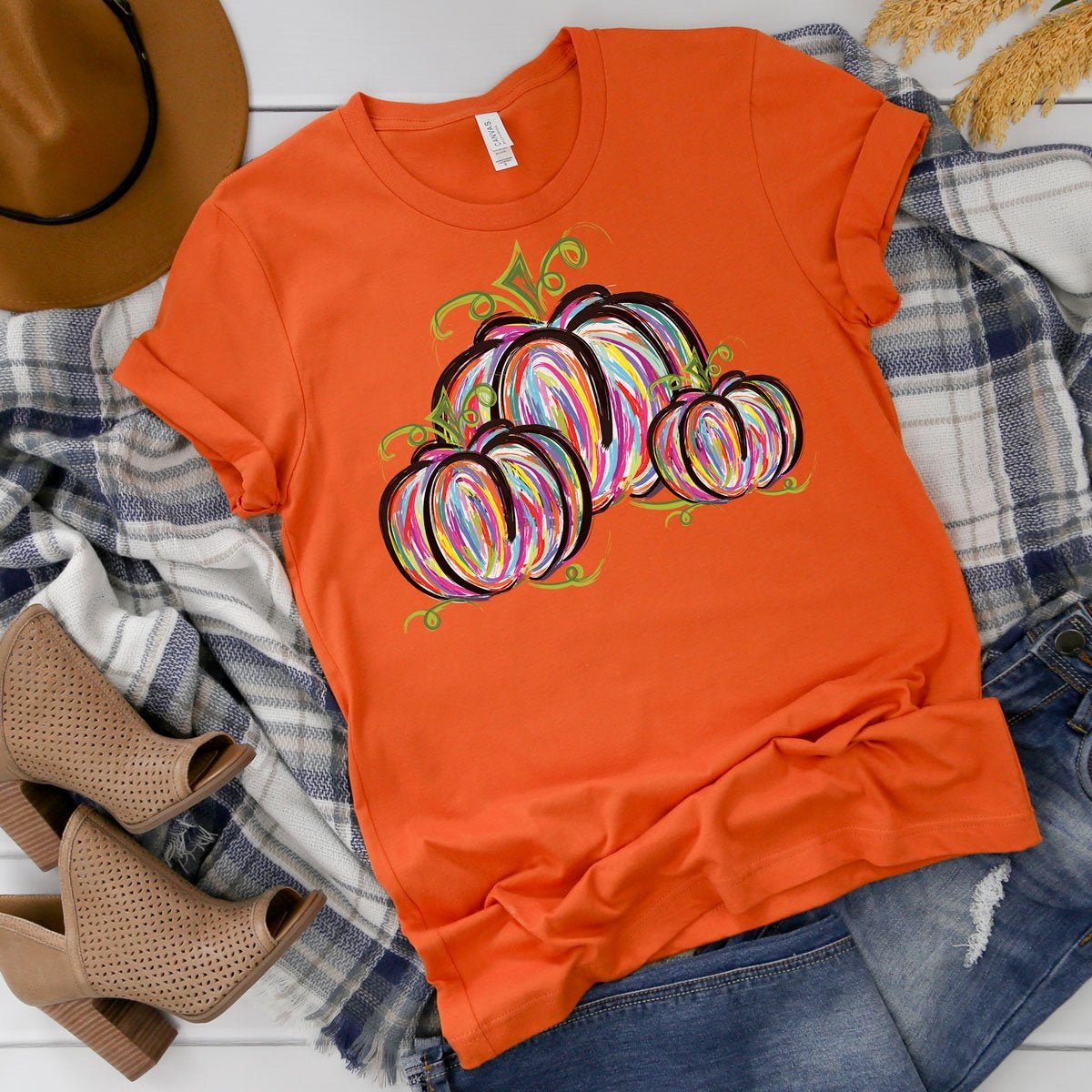 Watercolor Pumpkin Shirt