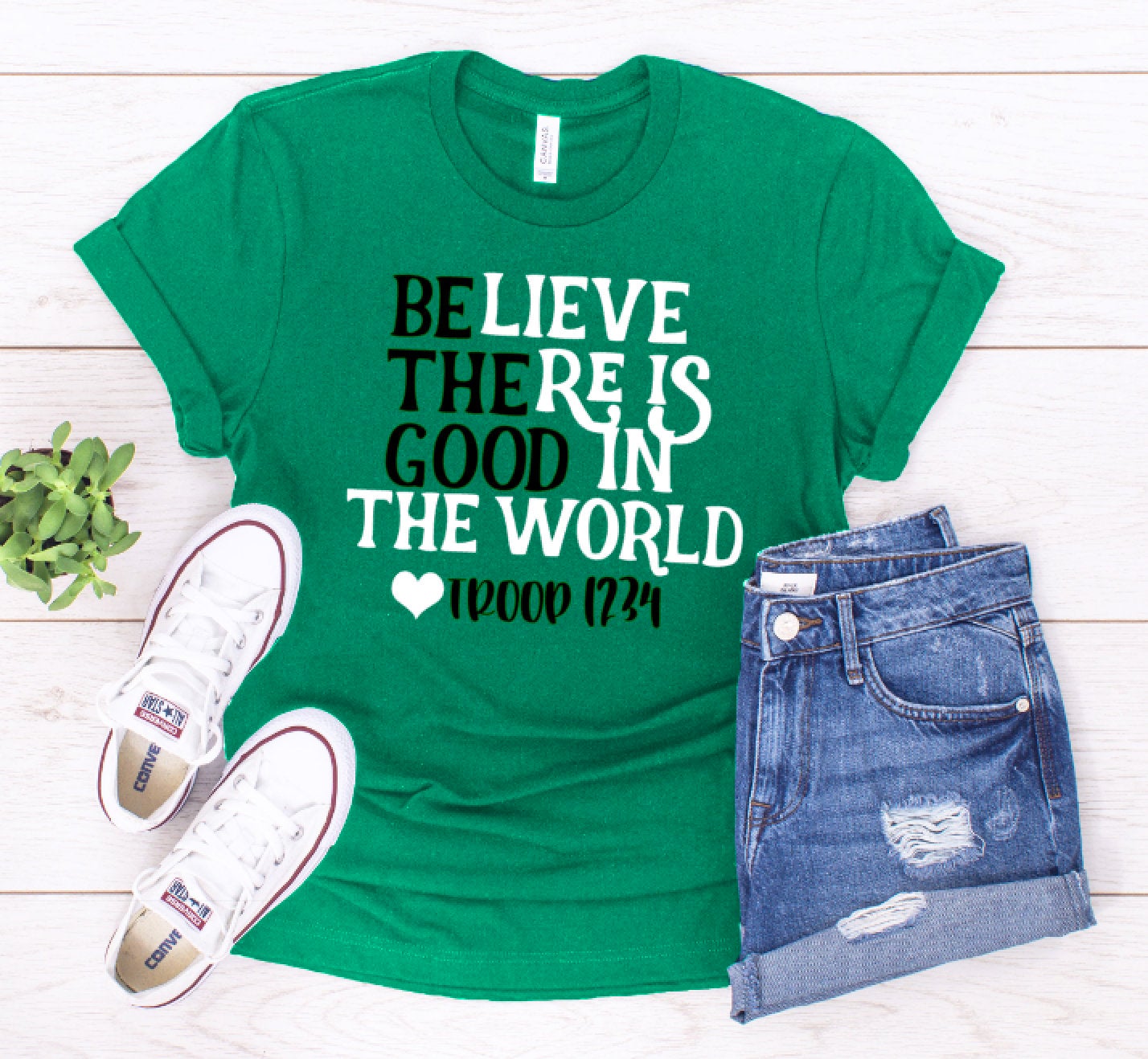 Believe There Is Good In The World Troop Shirt