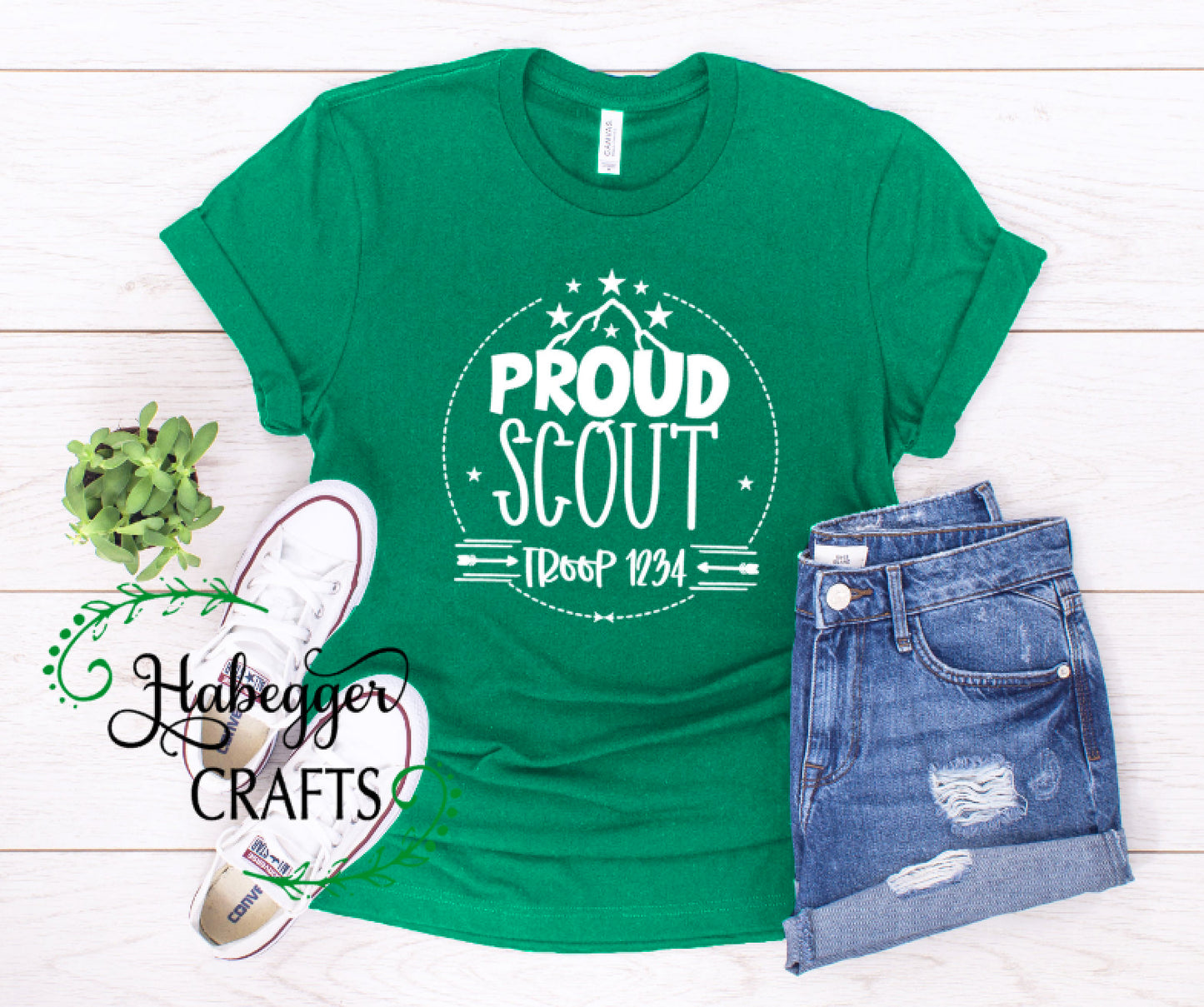 Proud Scout / Leader / Mom Shirt (Circle with Mountain Design)