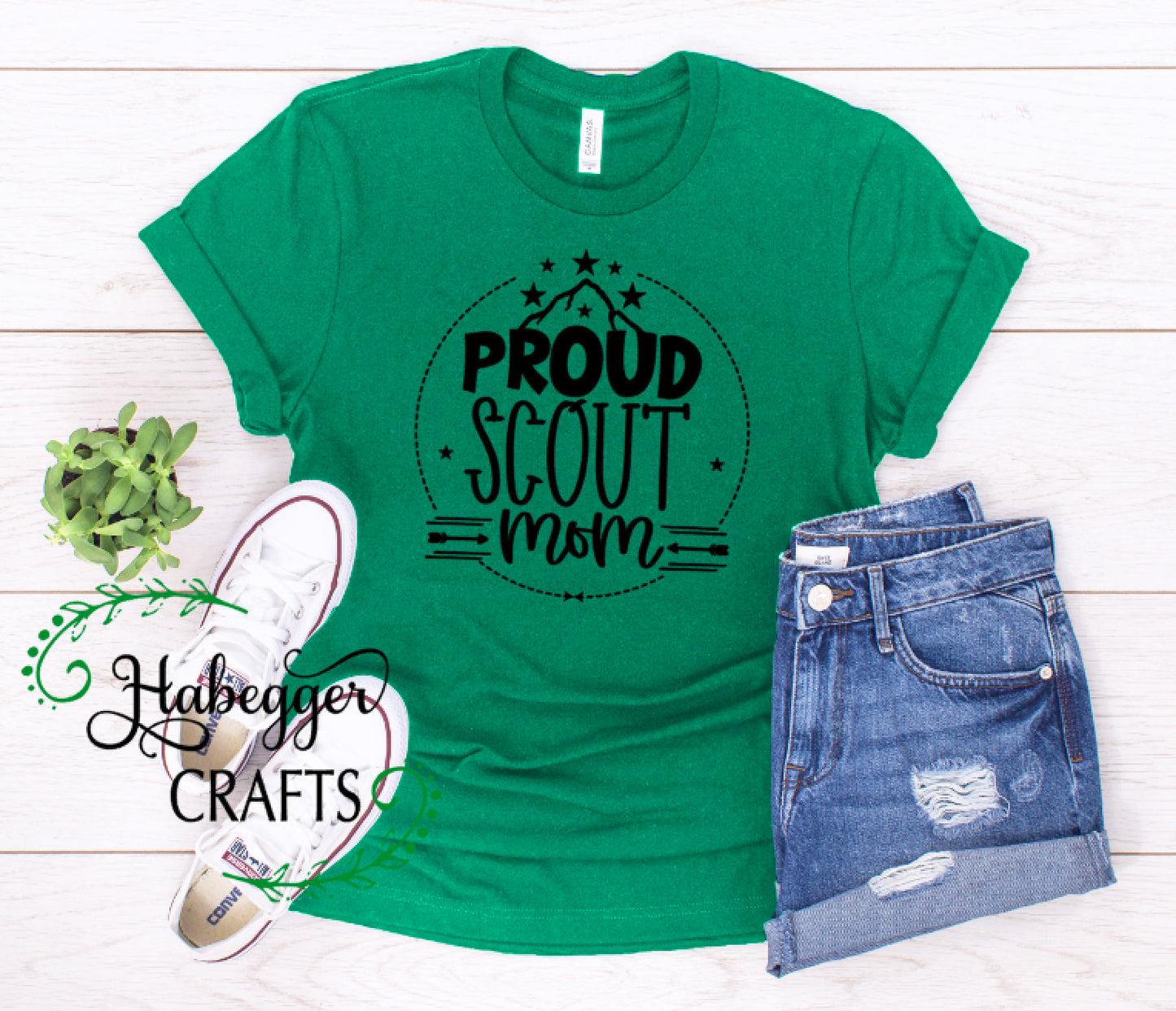 Proud Scout / Leader / Mom Shirt (Circle with Mountain Design)