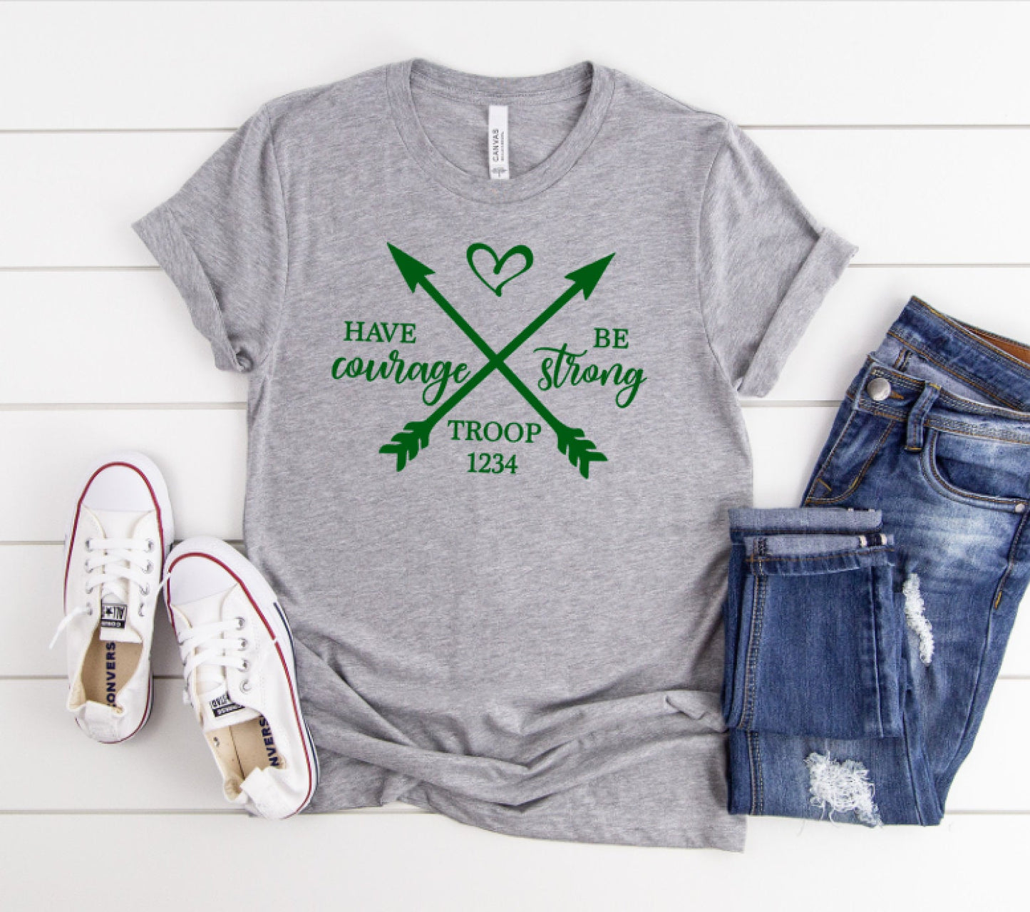 Arrow Have Courage Be Strong Troop Shirt