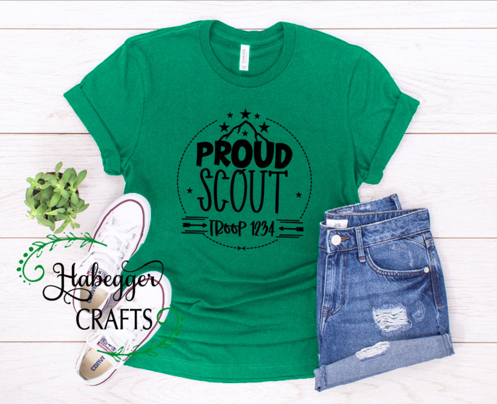 Proud Scout / Leader / Mom Shirt (Circle with Mountain Design)