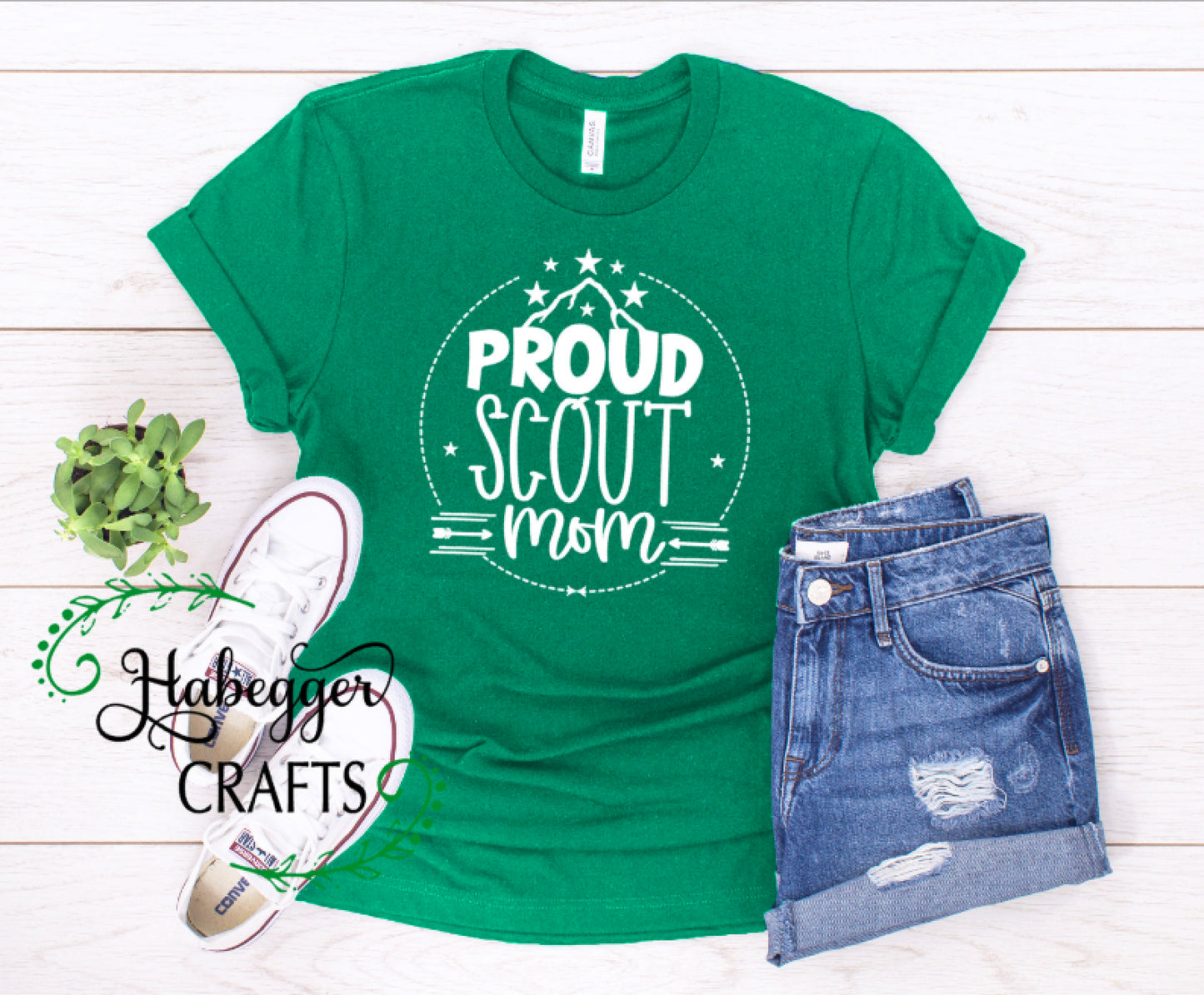 Proud Scout / Leader / Mom Shirt (Circle with Mountain Design)