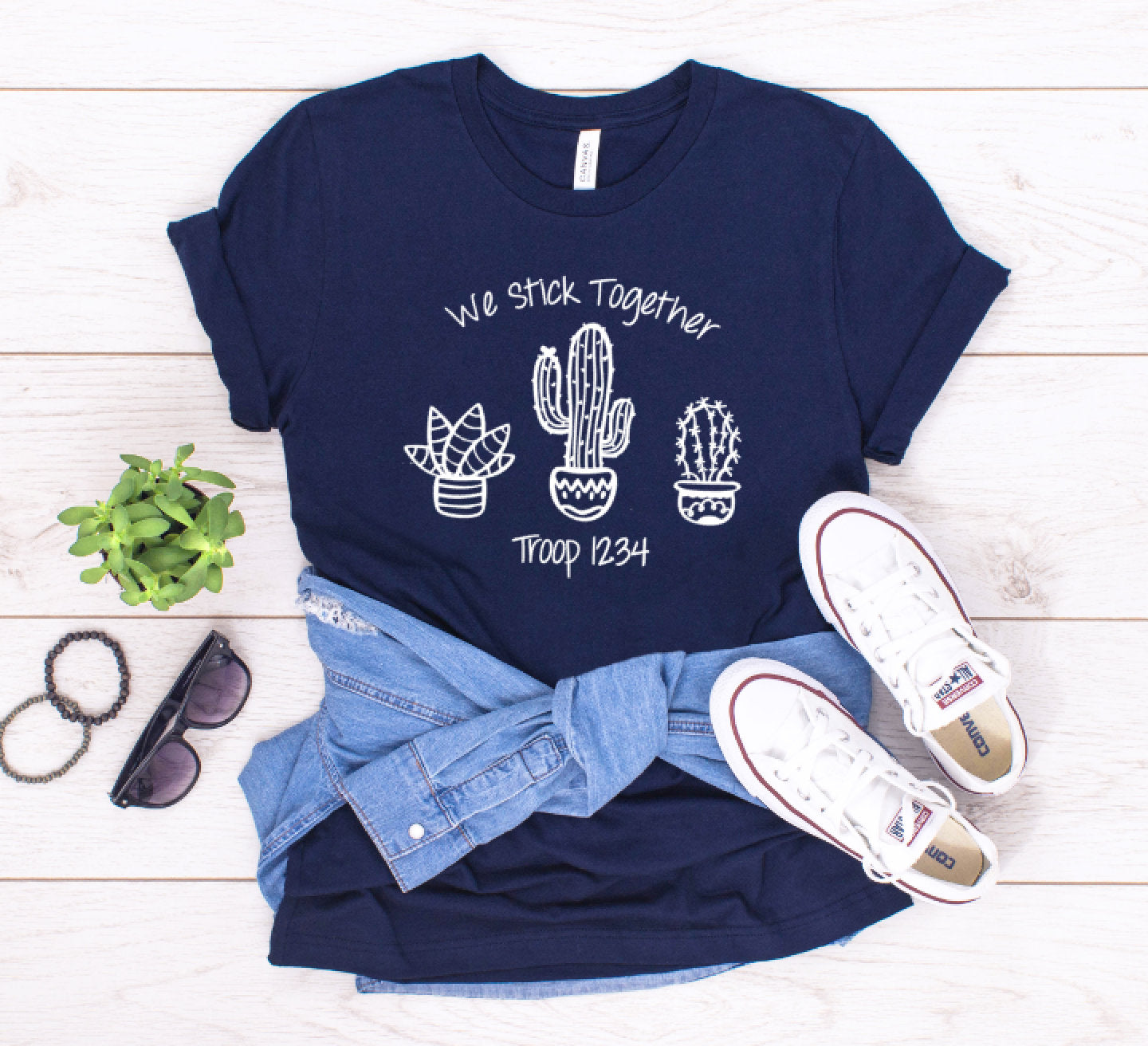 We Stick Together Cactus Troop Shirt