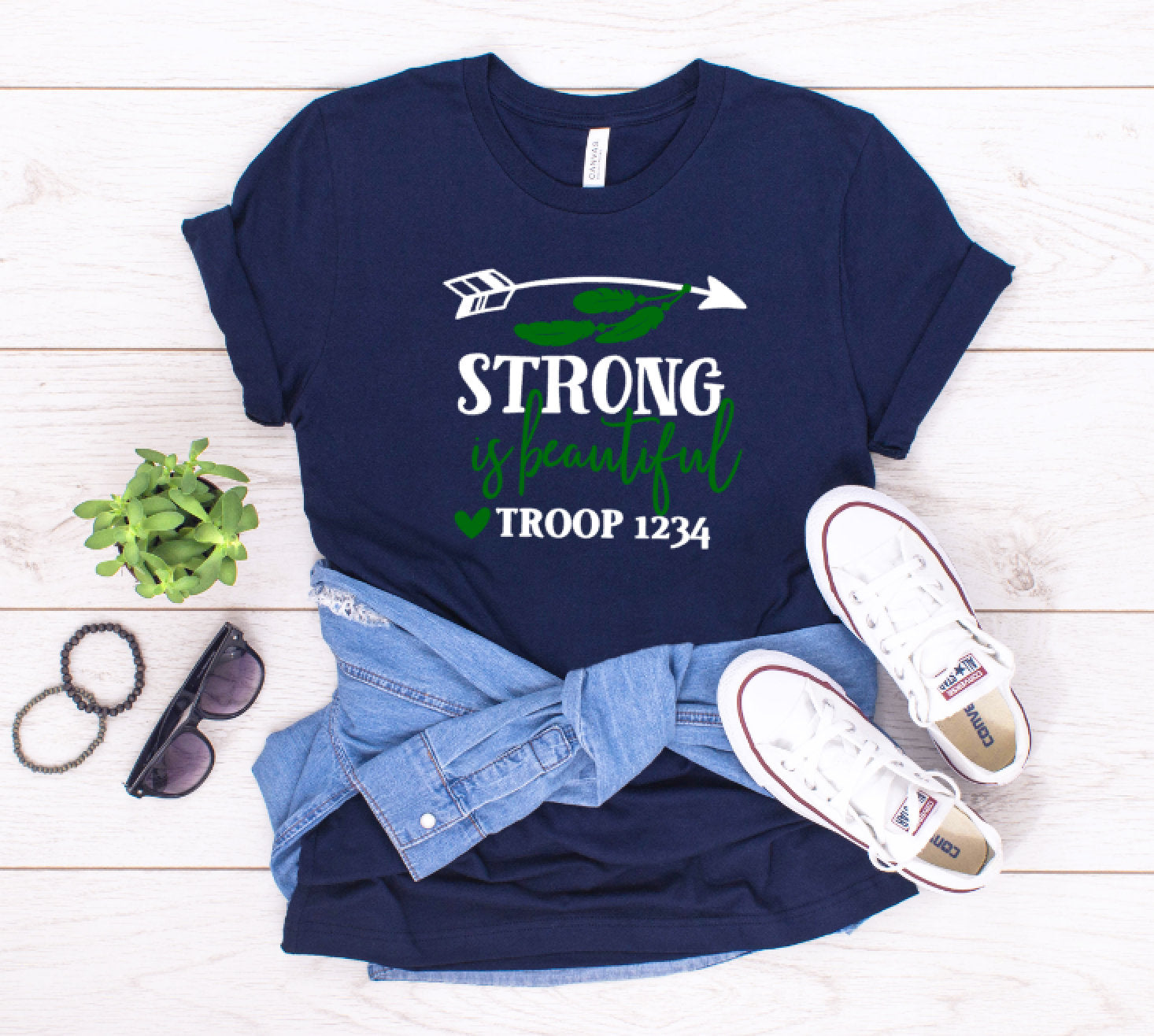 Strong Is Beautiful Scout Troop Shirt