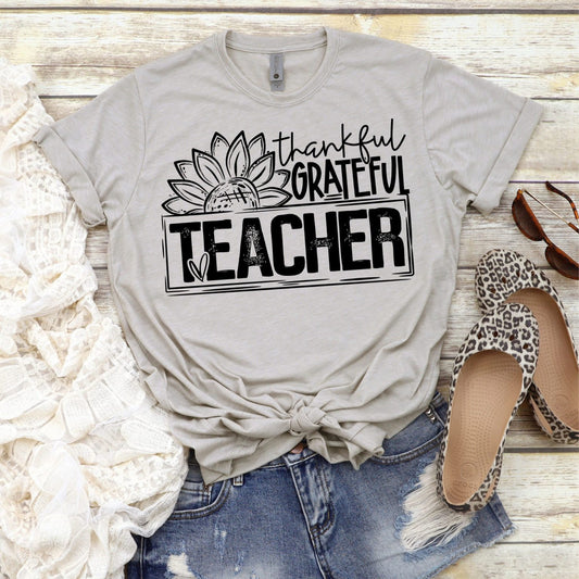 Thankful Grateful Teacher Shirt