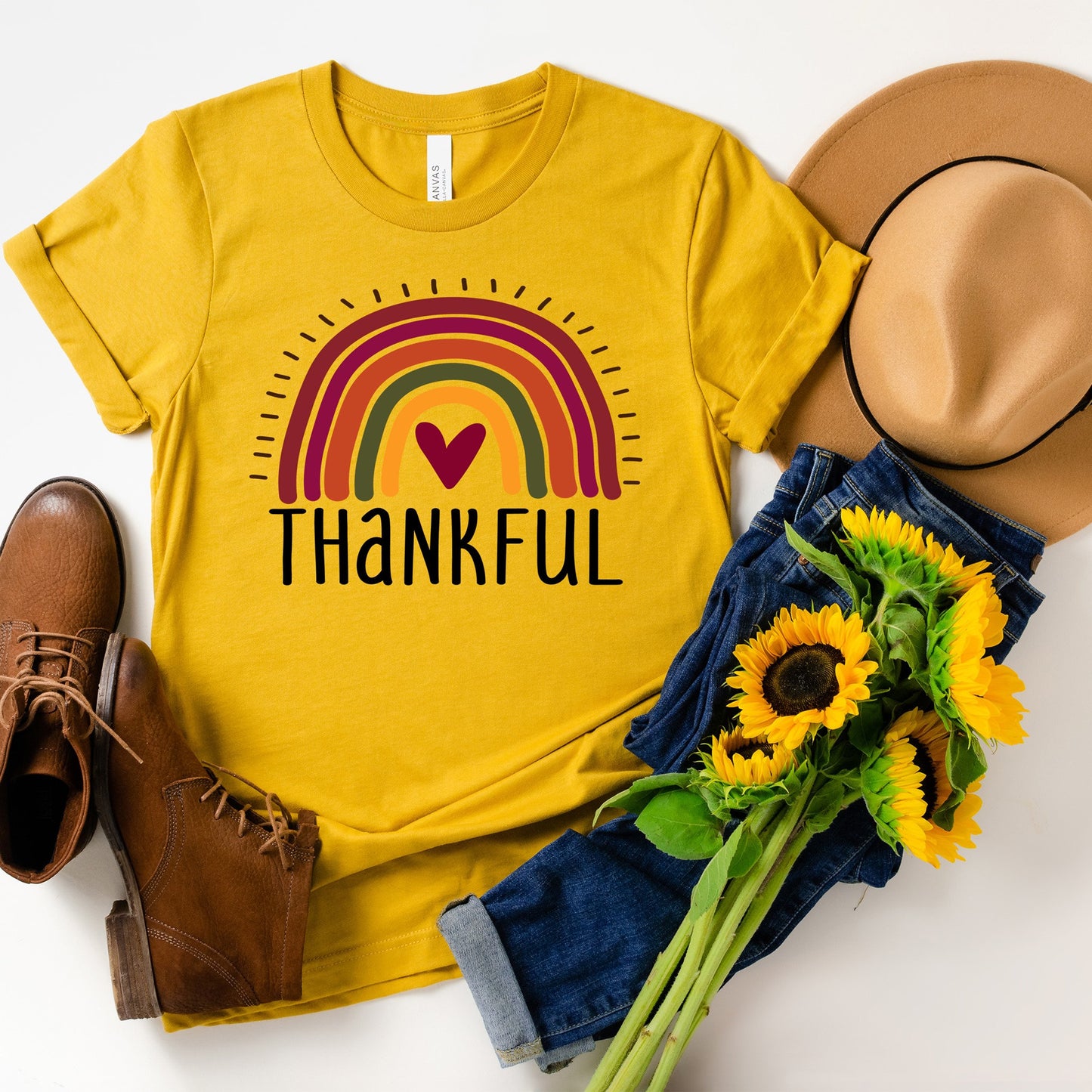 Rainbow Thankful Shirt