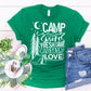 Camp Tents Smores Fresh Air Campfires Love Troop Shirt
