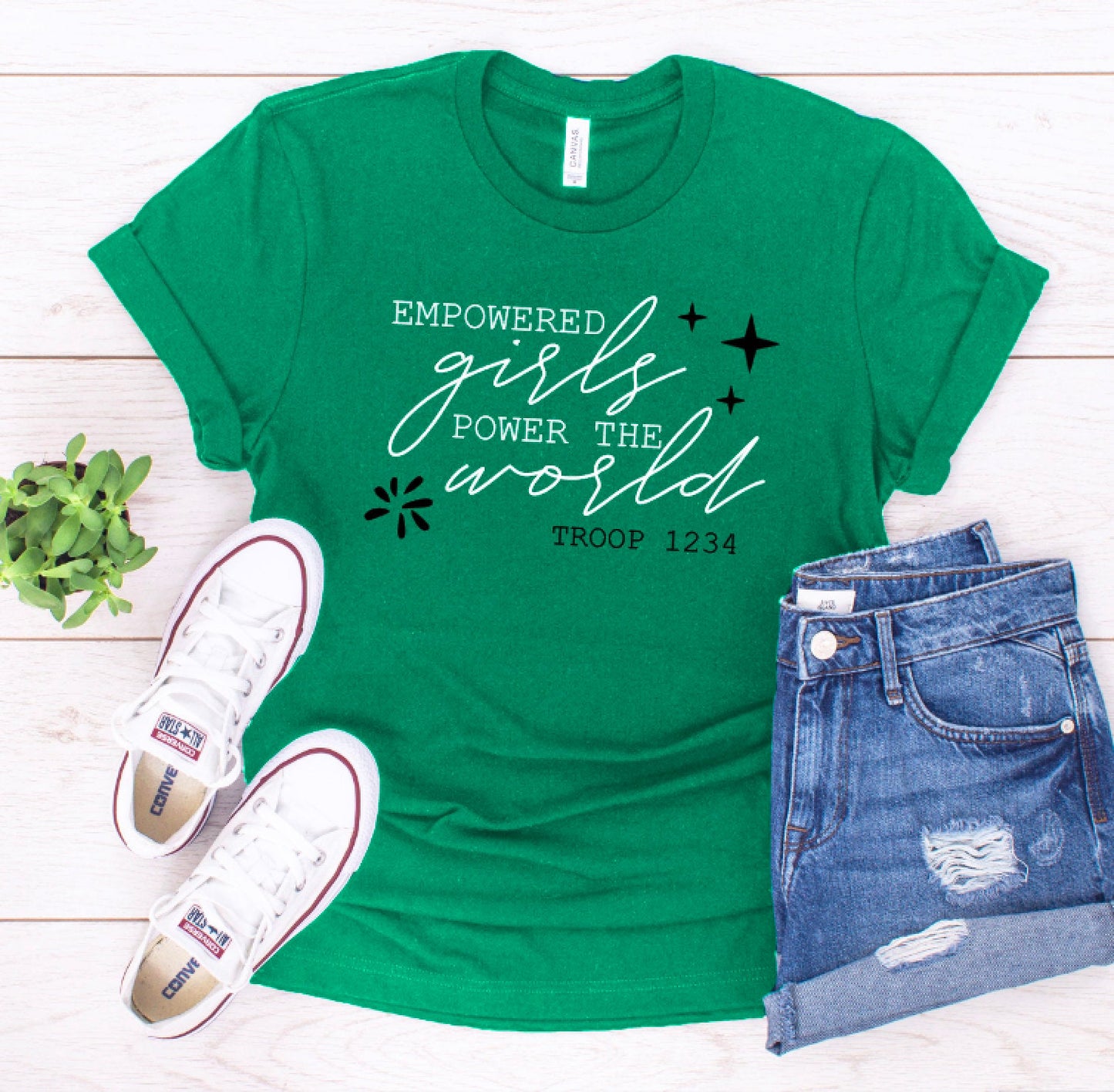 Empowered Girls Power The World Troop Shirt