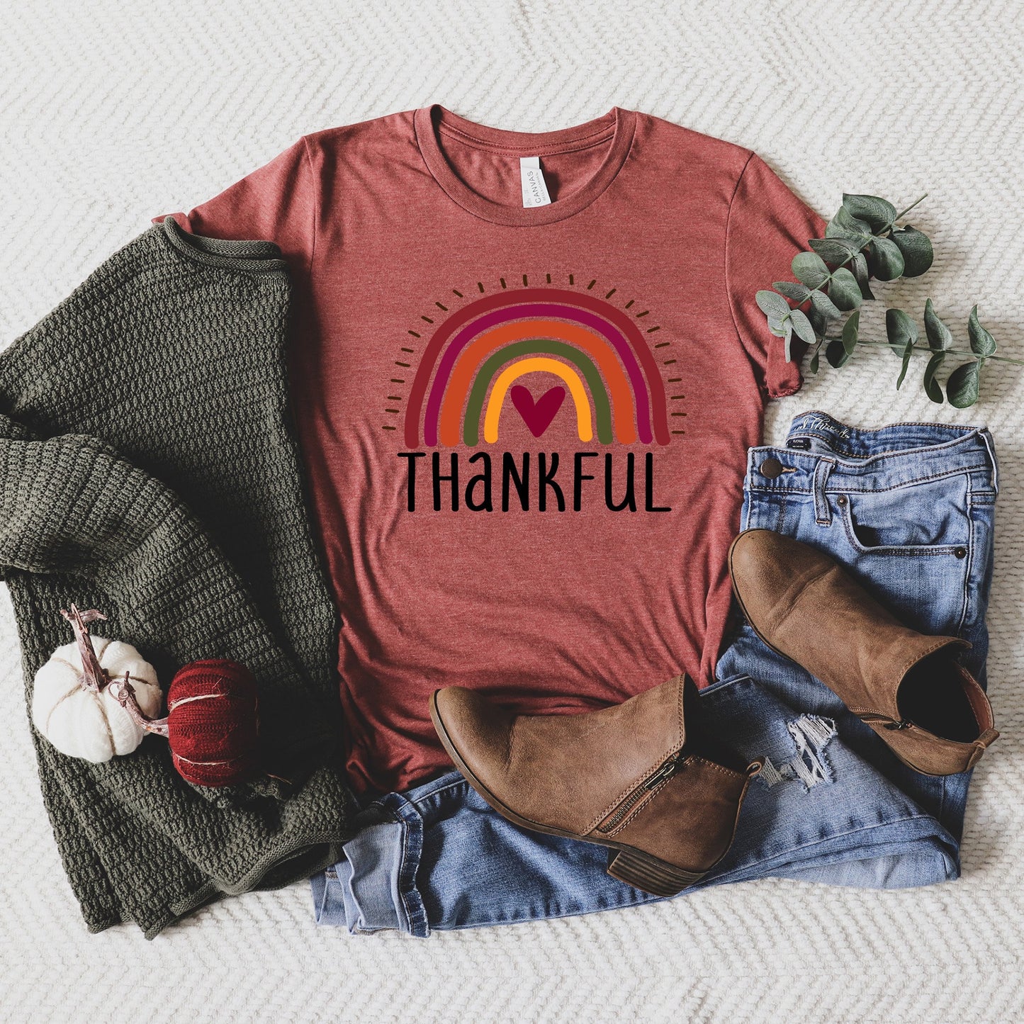 Rainbow Thankful Shirt