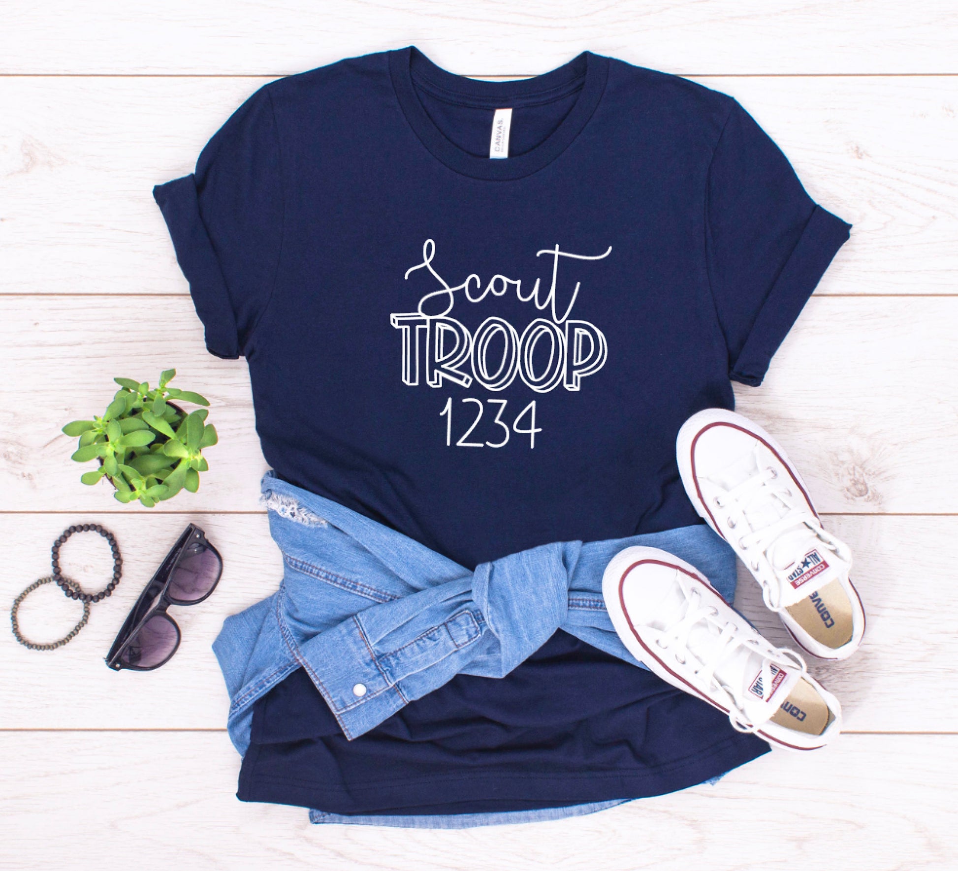 Typography Scout Troop Shirt (Version 2)