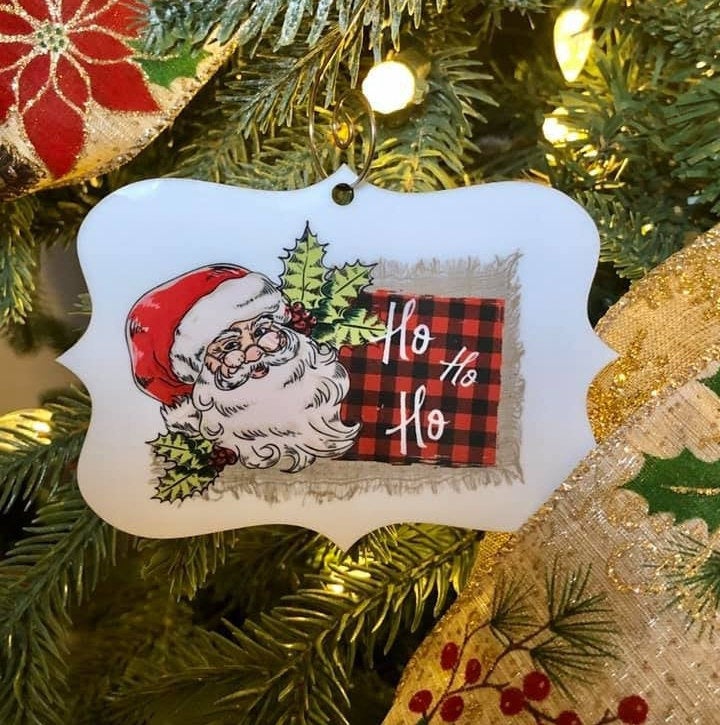 Santa ornament / Santa Claus ornament / Saint Nick / ceramic ornament / Christmas ornament / Christmas decor