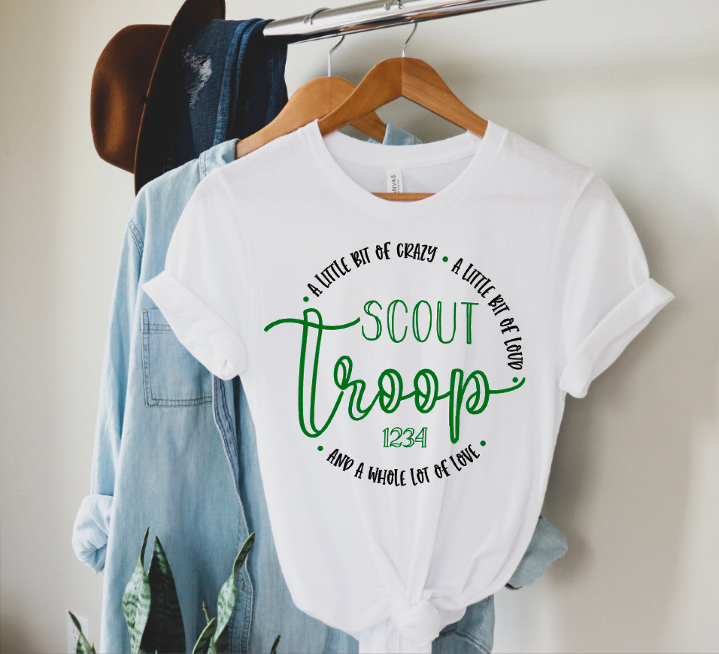 Scout Troop * A Little Bit Of Crazy * A Little Bit Of Loud * And A Whole Lot Of Love Troop Shirt