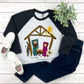 True Story Nativity Raglan Shirt / True Story Christmas Raglan Shirt / Christmas Raglan Shirt / Christmas T-shirt