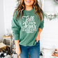 Fall For Jesus He Never Leaves Sweatshirt / Christian Sweatshirt / Jesus Sweatshirt / Fall For Jesus Sweatshirt / Gift For Her