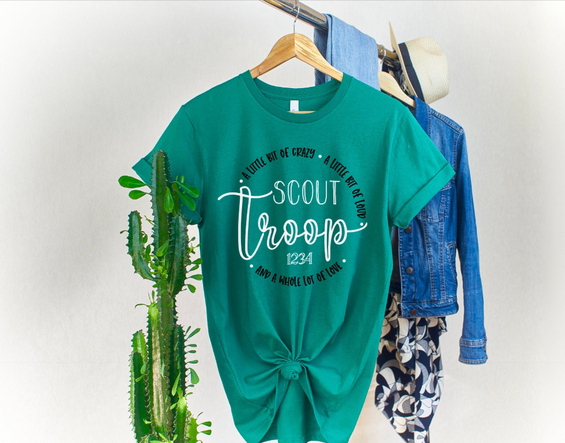 Scout Troop * A Little Bit Of Crazy * A Little Bit Of Loud * And A Whole Lot Of Love Troop Shirt