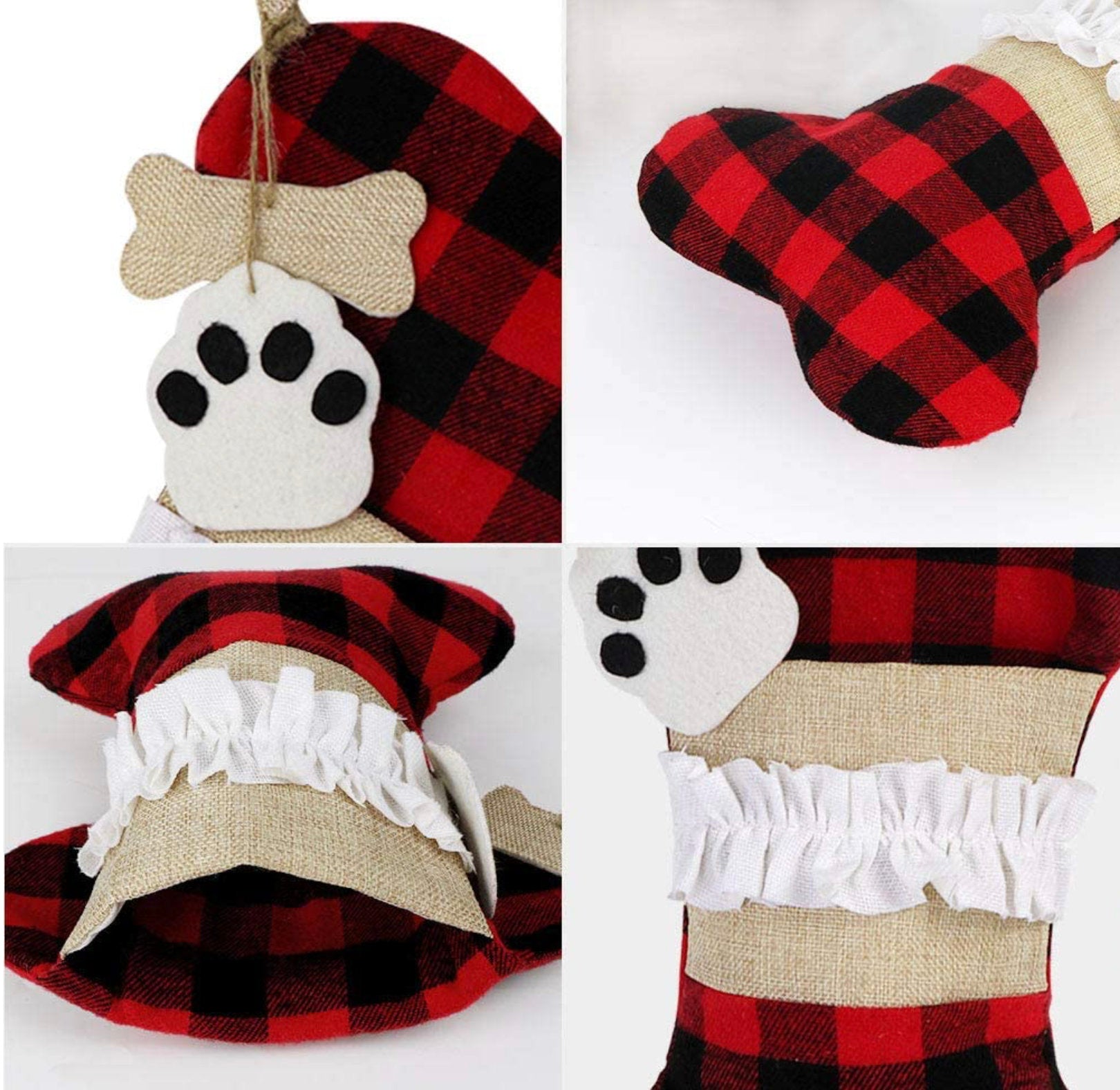 Personalized Buffalo Plaid Pet Stockings Stocking for Dogs Stocking For Pets Personalized Dog Stocking Buffalo Plaid Pet Stocking