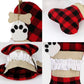 Personalized Buffalo Plaid Pet Stockings / Stocking for Dogs / Stocking For Pets / Personalized Dog Stocking / Buffalo Plaid Pet Stocking