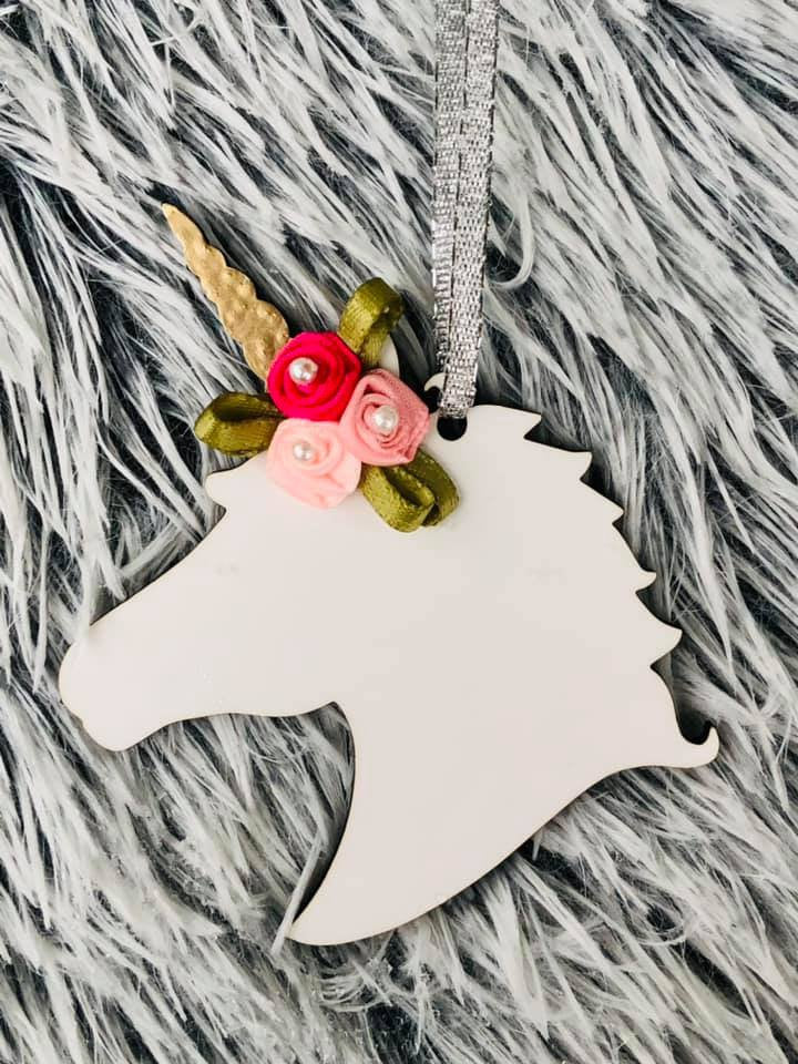 Unicorn ornament / personalized unicorn ornament / unicorn / gift for daughter / christmas ornament / christmas unicorn ornament