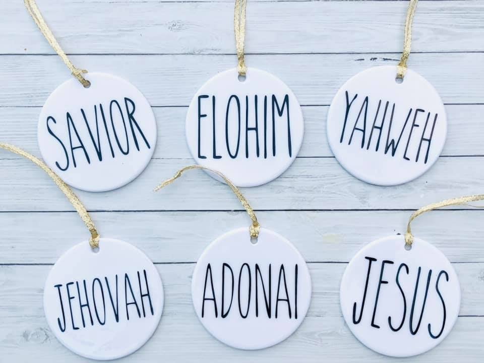 Names of God ornaments