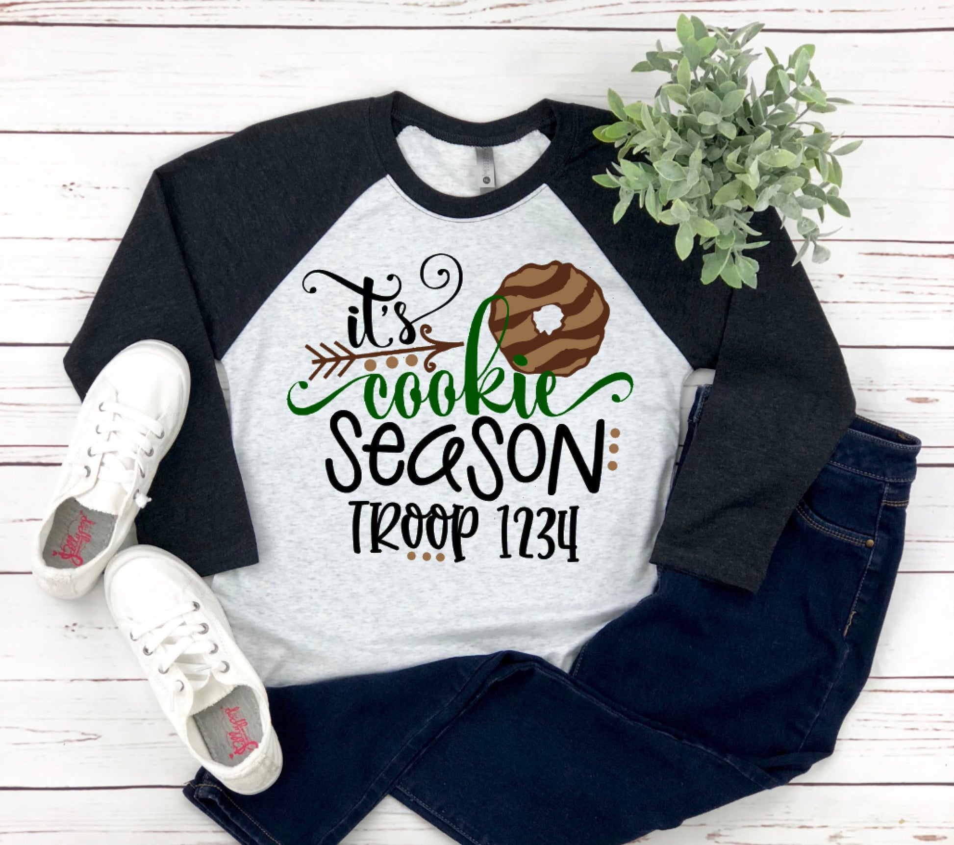 It&#39;s Cookie Season Raglan Shirt / Scout Cookie Raglan Shirt / It&#39;s Cookie Season Shirt / Scout Troop Cookie Shirt / Scout Shirt