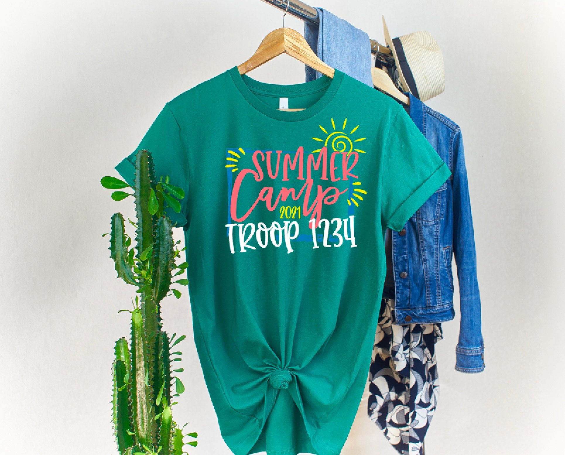 Scout Troop Summer Camp Rectangle Shirt / Scout Troop Summer Camp Shirt / Scout Troop Camp Shirt / Scout Camp Shirt