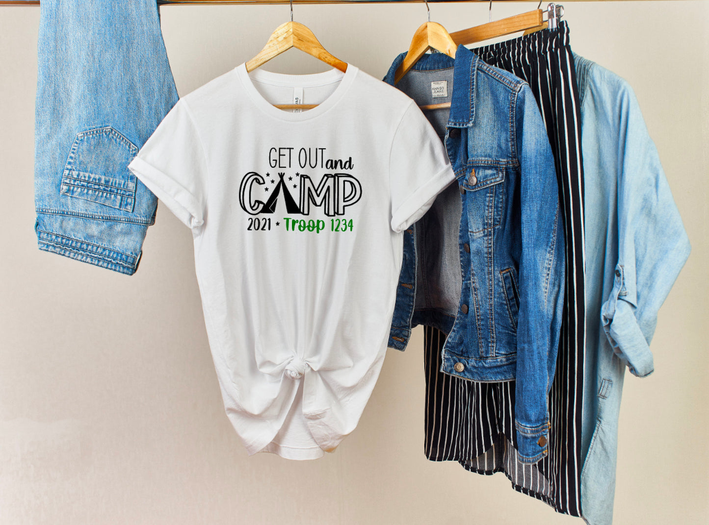 Get Out And Camp Scout Troop Shirt / Scout Troop Camping Shirt / Scout Troop Campout Shirt / Scout Troop Camping