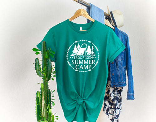 Scout Troop Summer Camp Circle Shirt / Scout Troop Summer Camp Shirt / Scout Troop Camp Shirt / Scout Camp Shirt