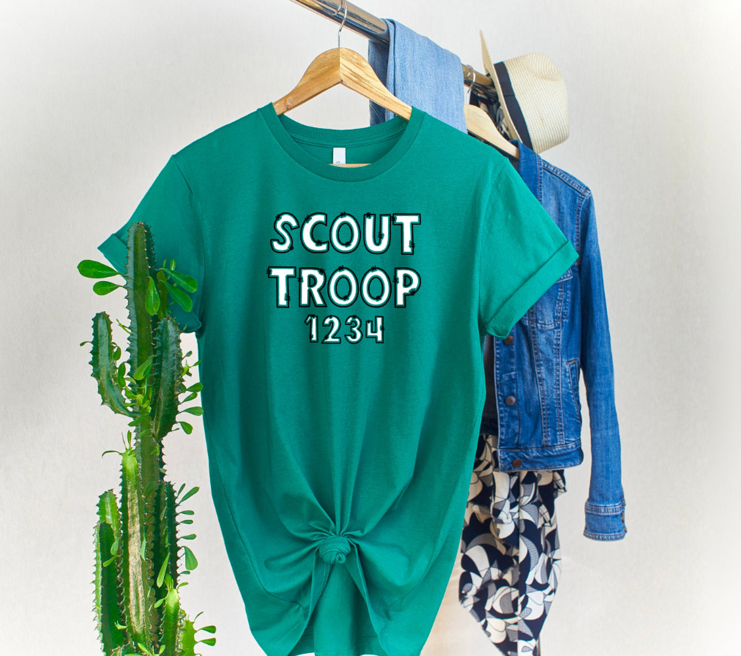 Doodle Letters Scout Troop Shirt / Scout Troop Shirt / Personalizable Scout Troop Shirt