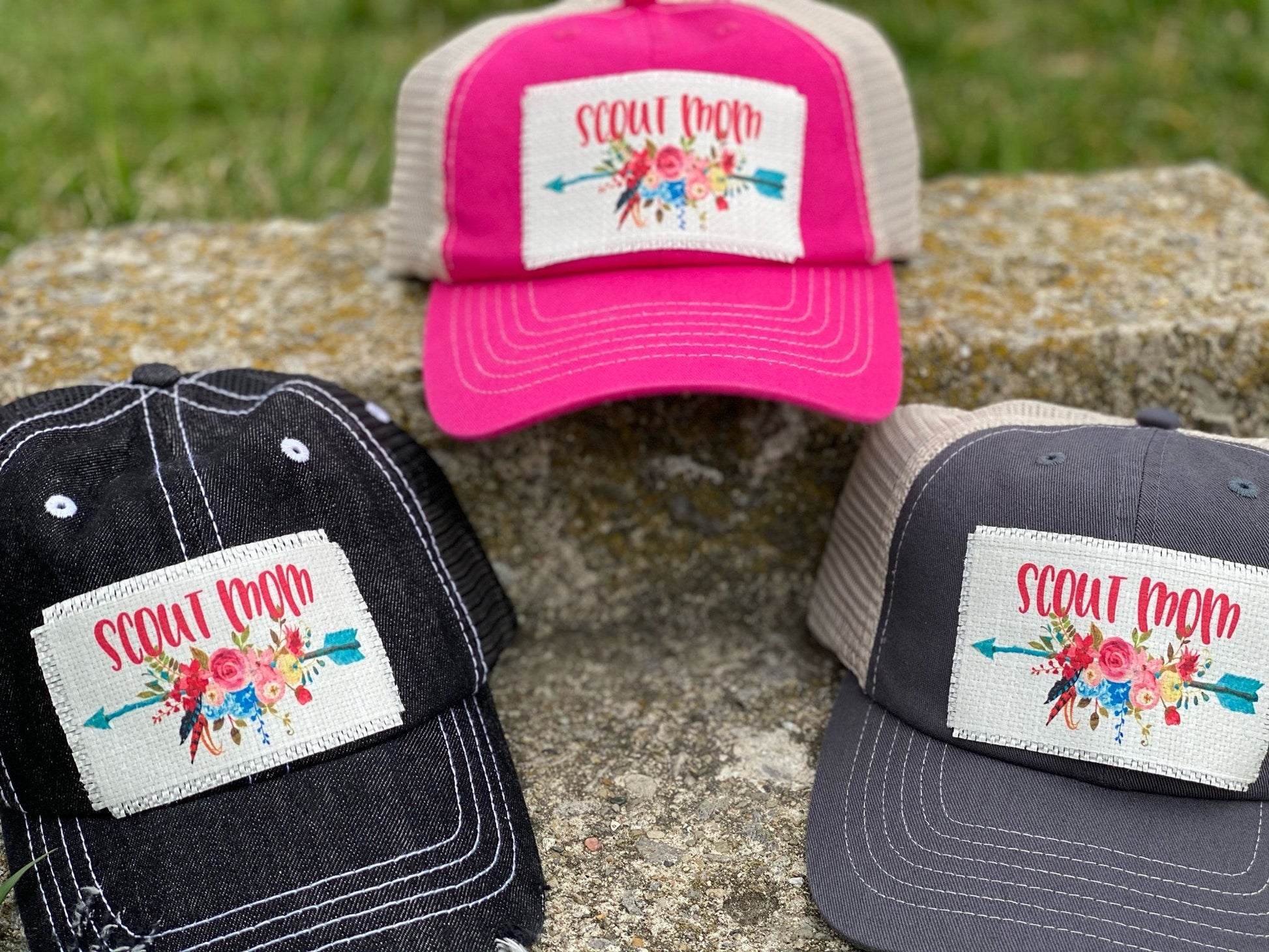 Scout Mom Patch Hat / Scout Mom Hat / Scout Mom Trucker Hat / Scout Mom Hat With Patch