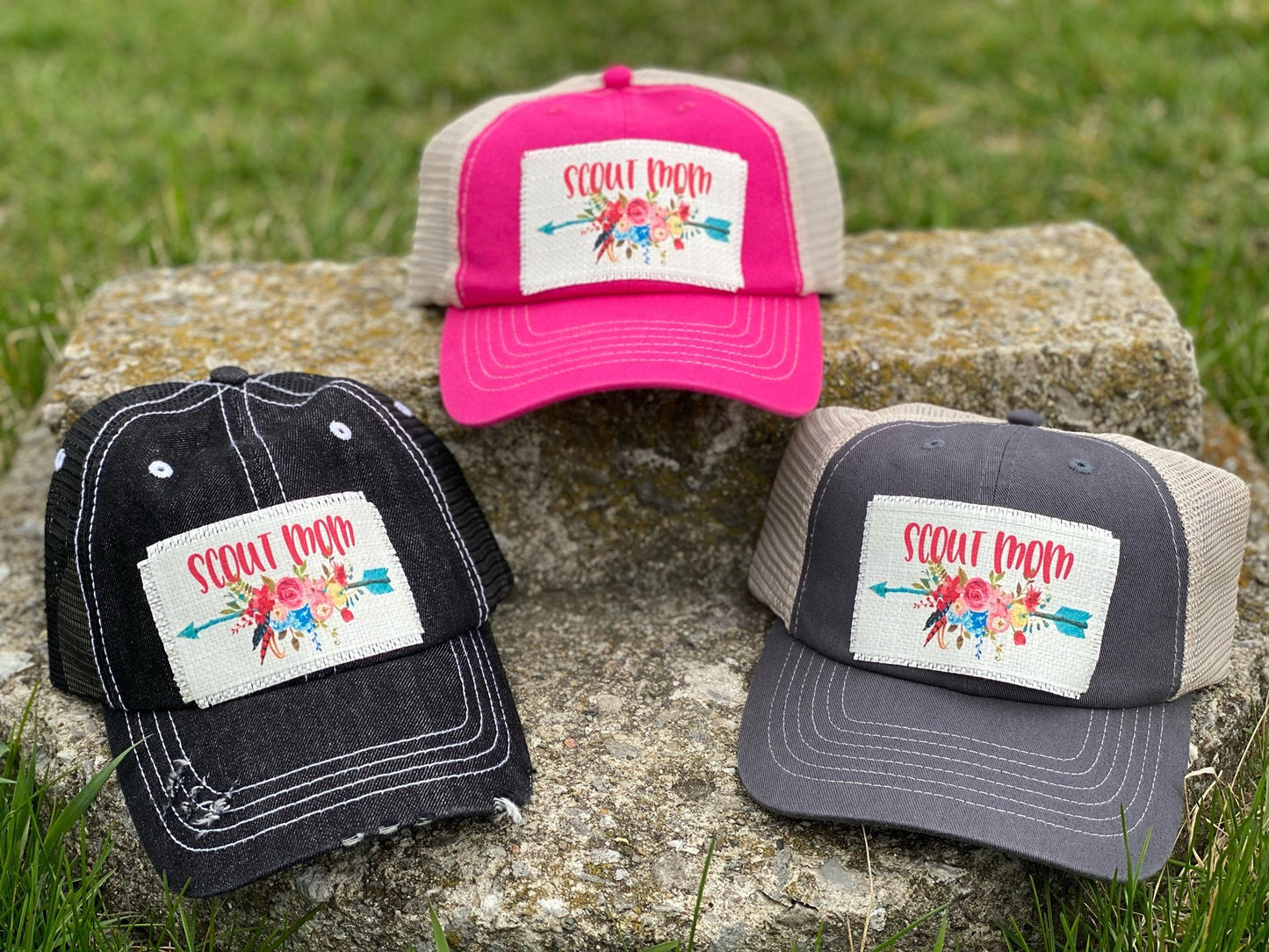 Scout Mom Patch Hat / Scout Mom Hat / Scout Mom Trucker Hat / Scout Mom Hat With Patch