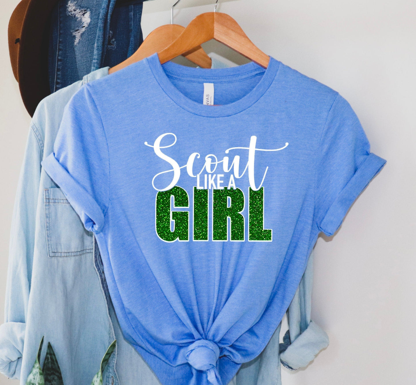 Scout Like A Girl Troop Shirt (K-1) / Scout Troop Shirt / Scout Like A Girl / Troop Shirt / Scout Shirt